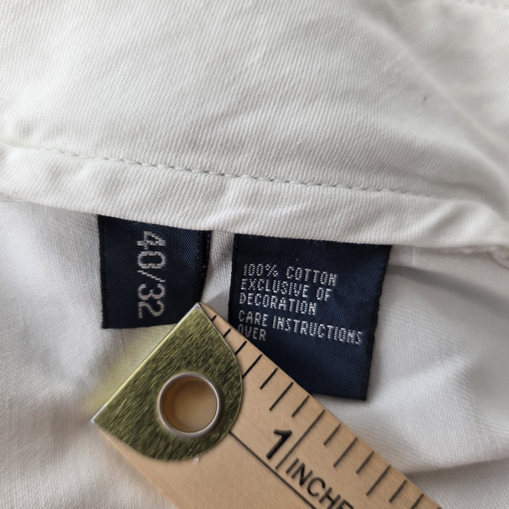 Polo Ralph Lauren Preston Pants Mens 40x32 White 40x28 Cotton Classic Fit Chino - Picture 4 of 10